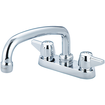 CENTRAL BRASS Two Handle Cast Brass Bar/Laundry Faucet, NPSM, Centerset, Chrome, Overall Height: 5.5" 0084-A1